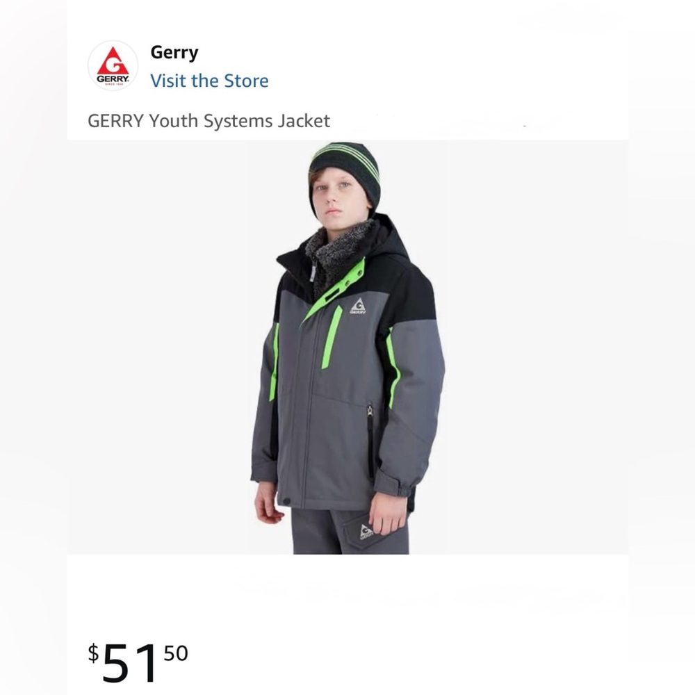 GERRY Youth Systems Jacke 3-in-1 Gray & Blue